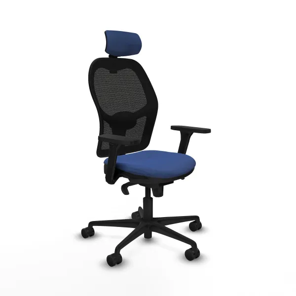 Office Chair with Headrest Jorquera Piqueras y Crespo 3D036N2 Navy Blue