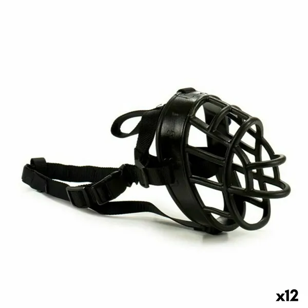 Muzzle Black 6 x 7 x 8 cm (12 Units)