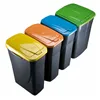 Recycling Waste Bin Mondex Ecobin Yellow With lid 25 L