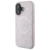 Guess Saffiano Peony Classic Logo MagSafe - Case for iPhone 16 (pink)