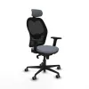 Office Chair with Headrest Jorquera Piqueras y Crespo 2D036G2 Grey