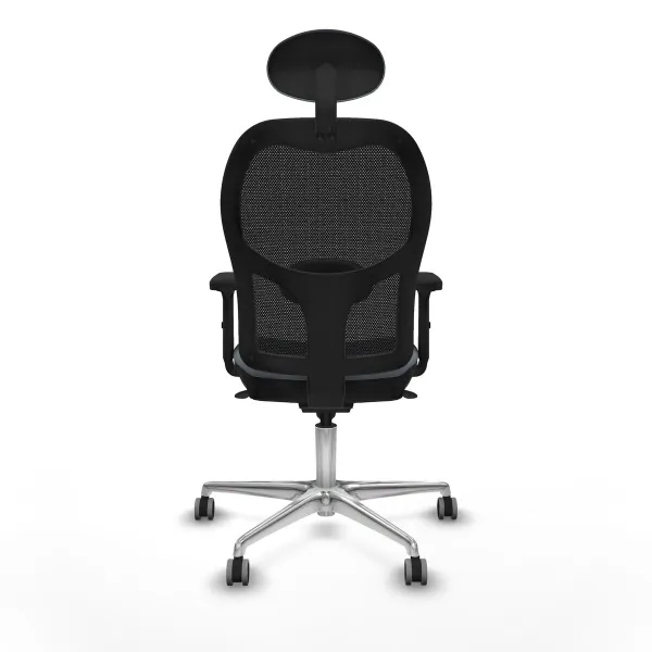 Office Chair with Headrest Jorquera Piqueras y Crespo 2D086G1 Grey