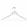 Set of Clothes Hangers 5five 44,5 x 23,5 x 1,5 cm Metal White 5 Units