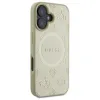 Guess Saffiano Peony Classic Logo MagSafe - Case for iPhone 16 (gold)