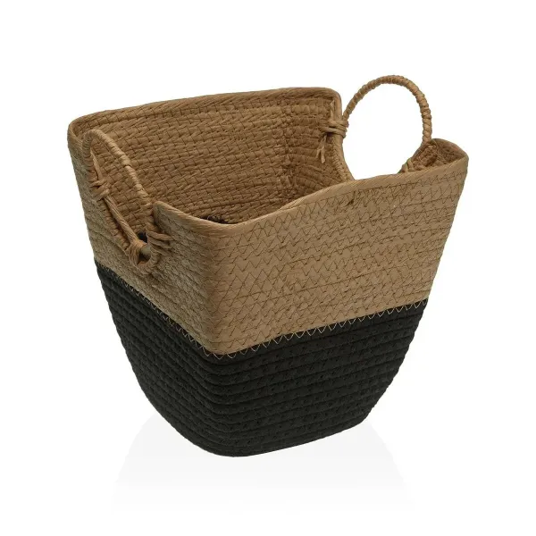 Basket Versa Black Paper Bath & Shower 21 x 21 x 21 cm