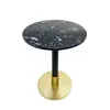 Side table DKD Home Decor 45 x 45 x 51 cm Black Metal Marble