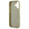 Guess Saffiano Peony Classic Logo MagSafe - Case for iPhone 16 (gold)