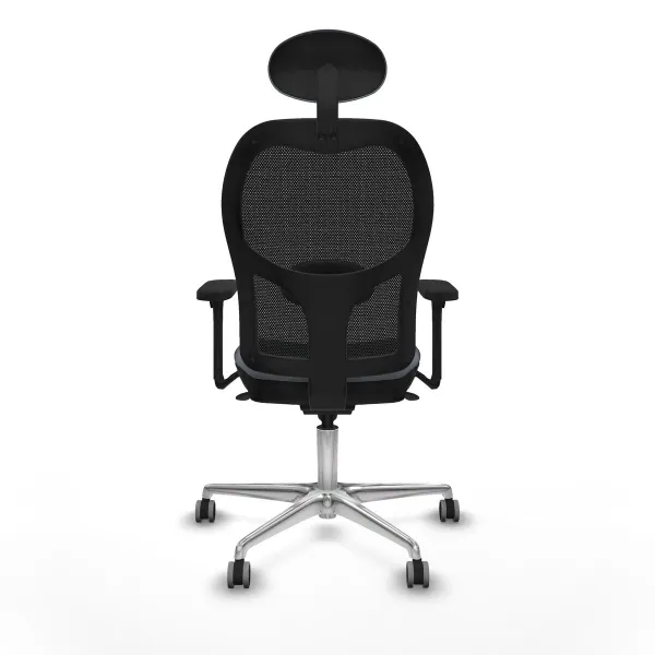 Office Chair with Headrest Jorquera Piqueras y Crespo 3D086G1 Grey