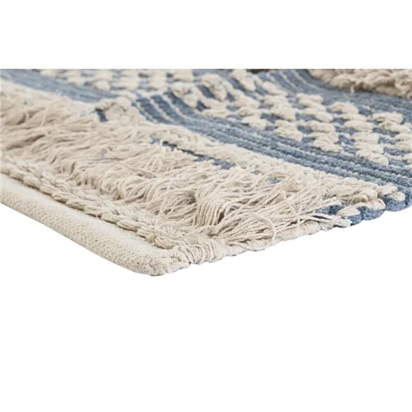 Carpet DKD Home Decor 230 x 160 x 2 cm Blue Cotton White Boho