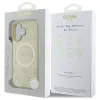 Guess Saffiano Peony Classic Logo MagSafe - Case for iPhone 16 (gold)