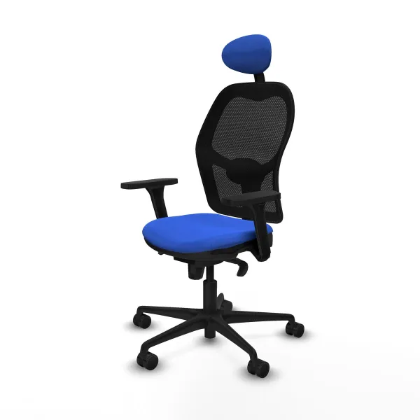 Office Chair with Headrest Jorquera Piqueras y Crespo 3D036N1 Blue