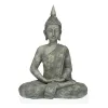 Decorative Figure Versa Grey Buddha 19 x 40 x 28 cm Resin