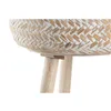 Planter DKD Home Decor 31 x 31 x 52 cm Natural White Bamboo Stripped