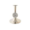 Candleholder DKD Home Decor 16 x 16 x 41 cm Silver Aluminium Acrylic