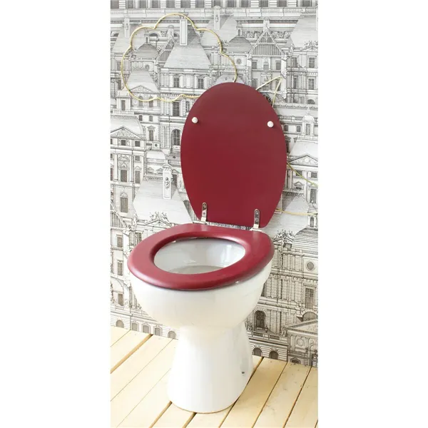 Toilet Seat Gelco Dolce Burgundy MDF Wood