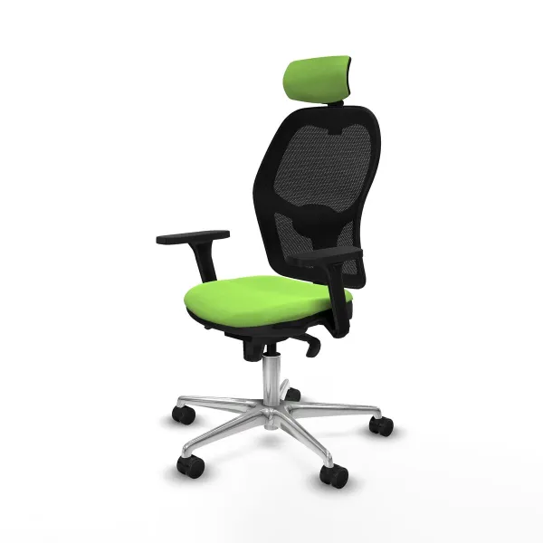 Office Chair with Headrest Jorquera Piqueras y Crespo 3D086N2 Pistachio