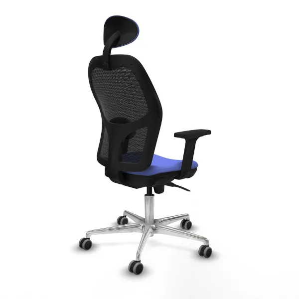 Biroja krēsls ar galvas atbalstu Jorquera Piqueras y Crespo 2D086G1 Gaiši Zils