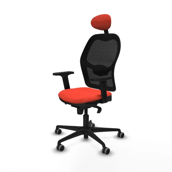 Office Chair with Headrest Jorquera Piqueras y Crespo 2D036G1 Dark Orange