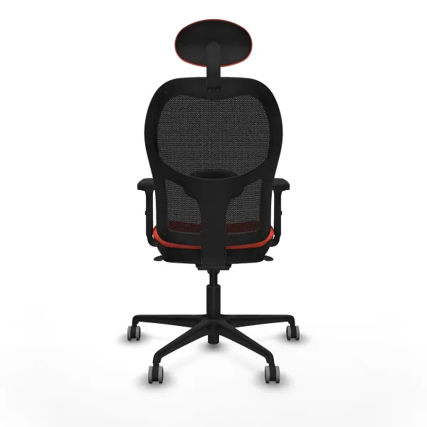 Office Chair with Headrest Jorquera Piqueras y Crespo 2D036G1 Dark Orange