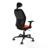 Office Chair with Headrest Jorquera Piqueras y Crespo 2D036G1 Dark Orange