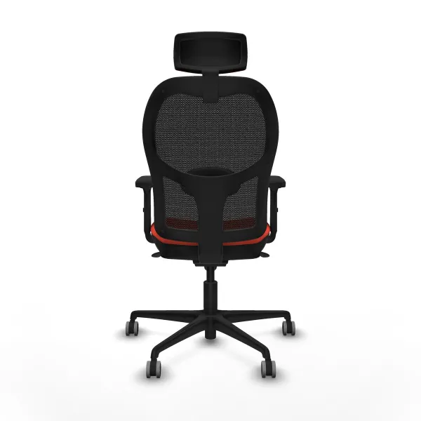 Office Chair with Headrest Jorquera Piqueras y Crespo 2D036G2 Dark Orange