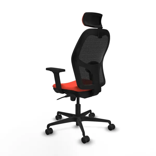 Office Chair with Headrest Jorquera Piqueras y Crespo 2D036N2 Dark Orange