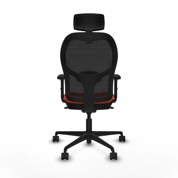 Office Chair with Headrest Jorquera Piqueras y Crespo 2D036N2 Dark Orange