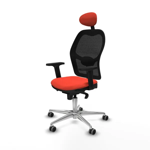 Office Chair with Headrest Jorquera Piqueras y Crespo 2D086G1 Dark Orange