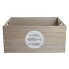 Decorative box DKD Home Decor Natural MDF Wood Spirals Mediterranean 50 x 40 x 22,5 cm