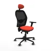 Office Chair with Headrest Jorquera Piqueras y Crespo 3D036G1 Dark Orange