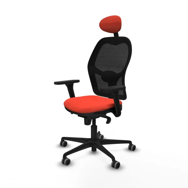 Office Chair with Headrest Jorquera Piqueras y Crespo 3D036G1 Dark Orange