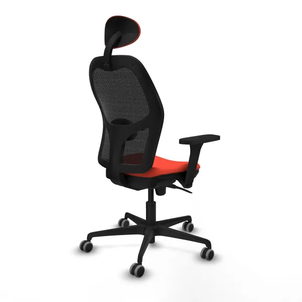 Office Chair with Headrest Jorquera Piqueras y Crespo 3D036G1 Dark Orange