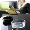 Ashtray Arcoroc   6 Units Stackable Set Black Glass