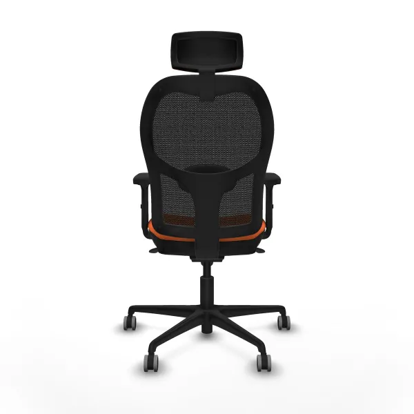 Office Chair with Headrest Jorquera Piqueras y Crespo 2D036G2 Orange