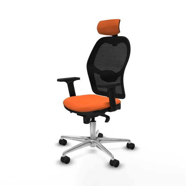 Biroja krēsls ar galvas atbalstu Jorquera Piqueras y Crespo 2D086N2 Oranžs
