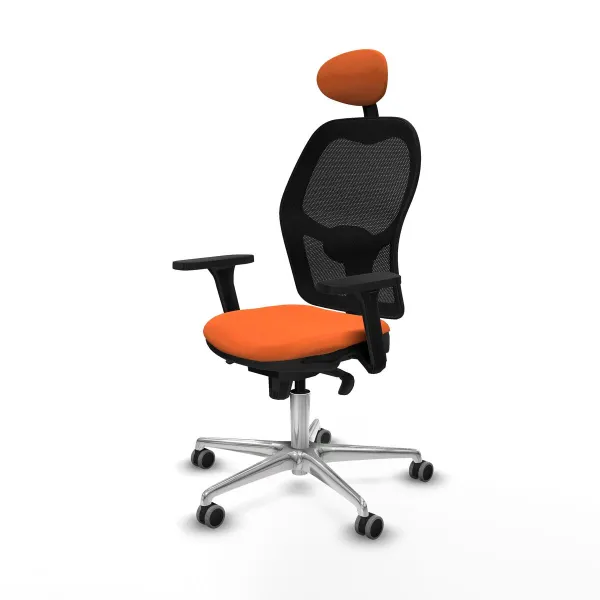 Office Chair with Headrest Jorquera Piqueras y Crespo 3D086G1 Orange