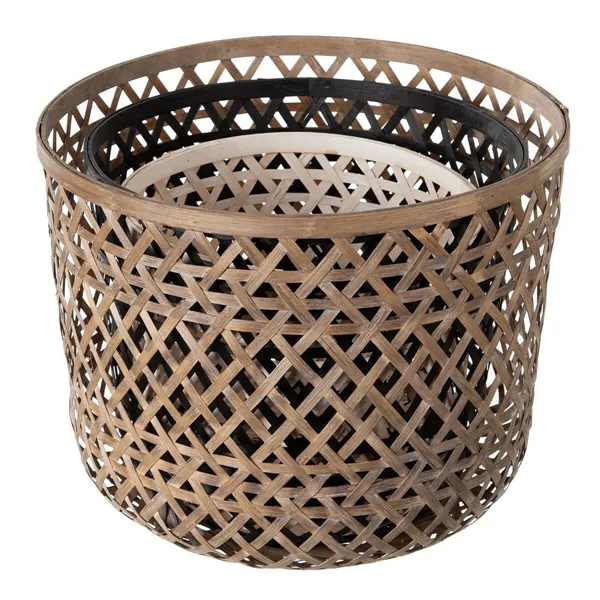 Planter 45 x 45 x 37 cm Bamboo (3 Units)