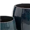 Set of Planters Ceramic Blue 55 x 55 x 55 cm (2 Units)