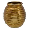 Planter 29 x 29 x 31,5 cm Ceramic Golden