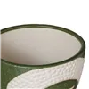 Planter Ceramic Green 19 x 19 x 22 cm