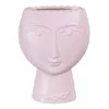 Planter 15 x 8,5 x 19 cm Face Ceramic Light mauve