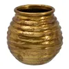 Planter Ceramic Golden 32 x 32 x 35 cm