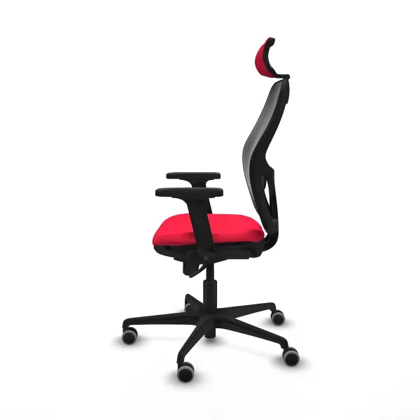 Office Chair with Headrest Jorquera Piqueras y Crespo 2D036G2 Red