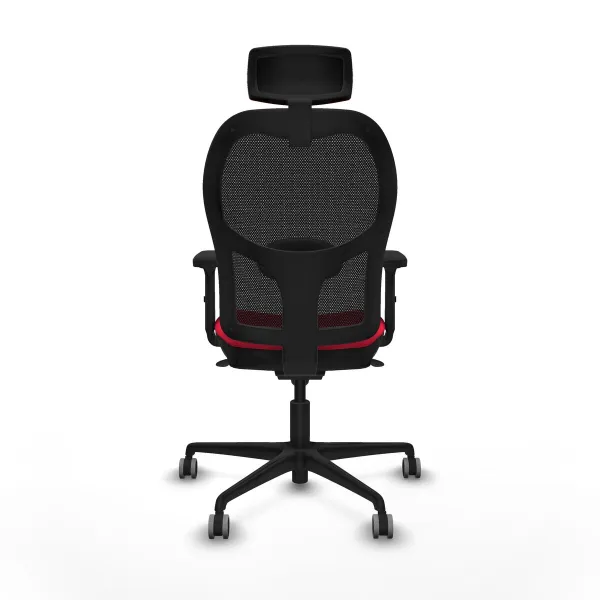 Office Chair with Headrest Jorquera Piqueras y Crespo 2D036G2 Red