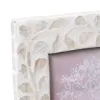 Photo frame Beige Mother of pearl 17 x 22 cm MDF Wood