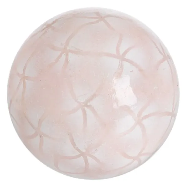 Balls CAPIZ Decoration Pink 10 x 10 x 10 cm (8 Units)