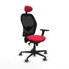 Office Chair with Headrest Jorquera Piqueras y Crespo 3D036G1 Red