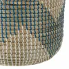 Set of Baskets 38 x 38 x 50 cm Natural Grey Natural Fibre (2 Pieces)