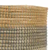 Set of Baskets 38 x 38 x 50 cm Natural Grey Natural Fibre (2 Pieces)