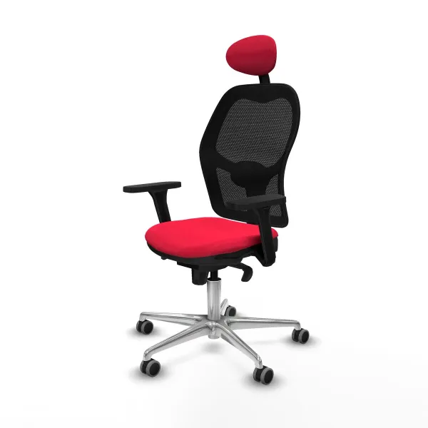 Office Chair with Headrest Jorquera Piqueras y Crespo 3D086G1 Red